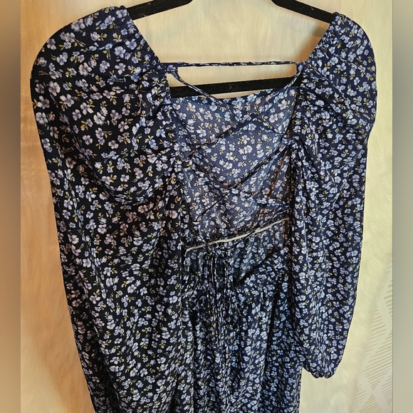 Shein Cottagecore Tradwife Corset-back Midi Dress - Picture 5 of 7